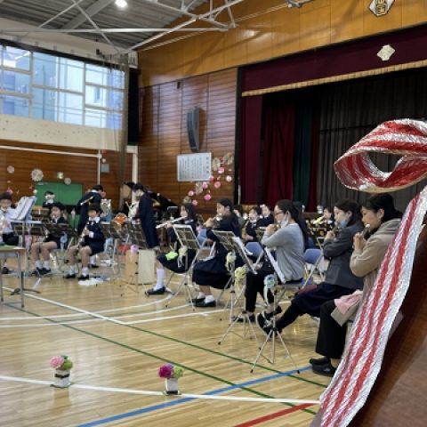 某小学校の吹奏楽団のファイナルコンサート